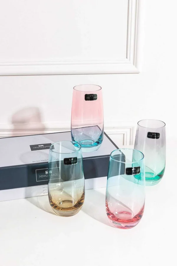 Set Of 4 Lustre Hiball Glasses