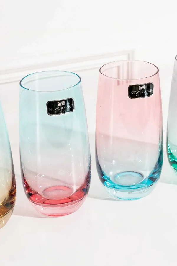 Set Of 4 Lustre Hiball Glasses