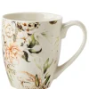 Set Of 4 Vintage Floral Mugs