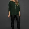 Shimmer Top In Green