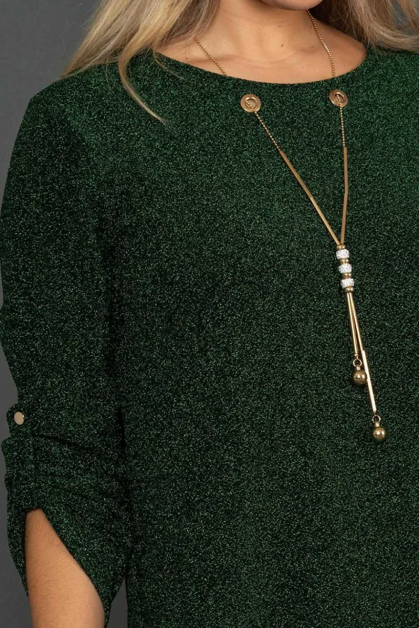 Shimmer Top In Green