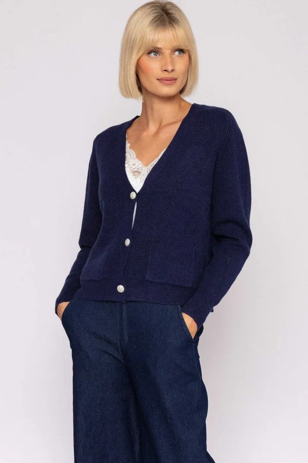 Short Cardigan In Navy