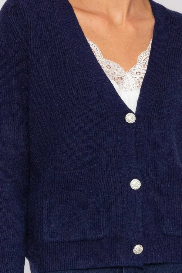 Short Cardigan In Navy