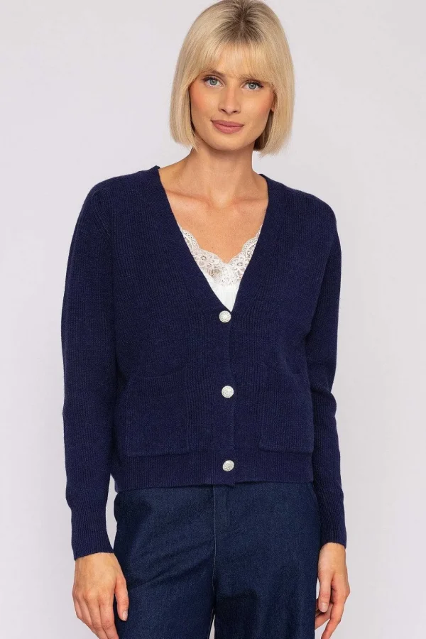 Short Cardigan In Navy