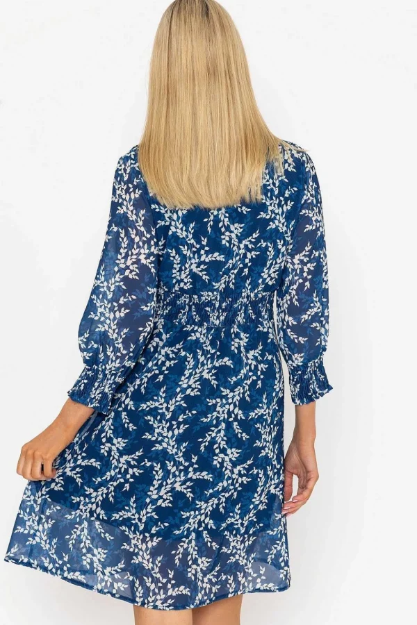 Sienna Navy Knee Length Dress