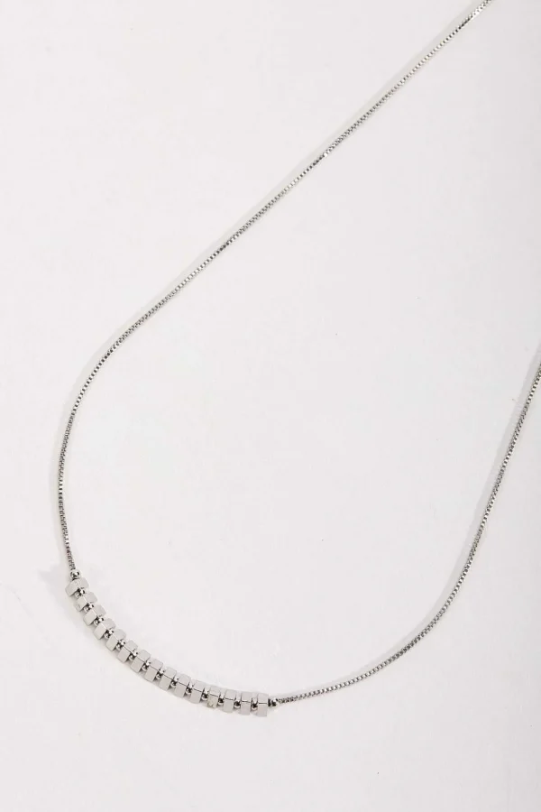 Silver Beaded Necklace
