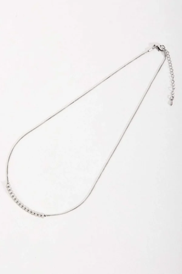 Silver Beaded Necklace