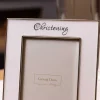 Silver Christening Frame 5X7