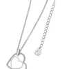 Silver Floating Heart Pendant