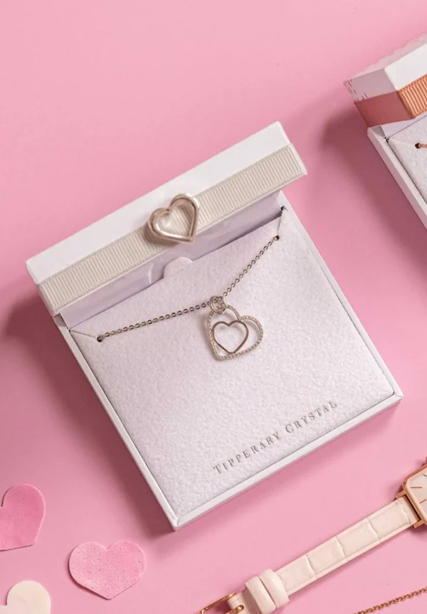 Silver Floating Heart Pendant