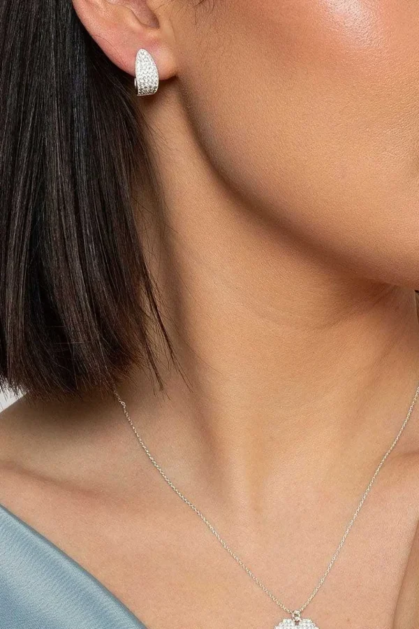 Silver Mini Hoops