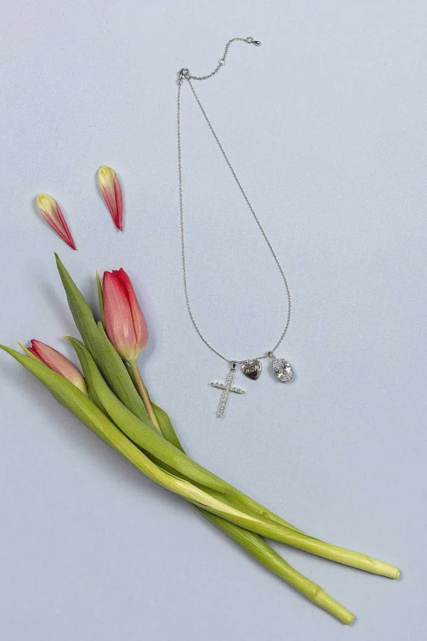 Silver Mom Charm Pendant