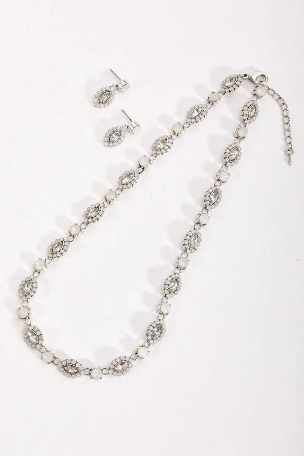Silver Opal Earrings