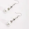 Silver Pearl Drop Earrings