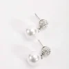 Silver Pearl Earrings