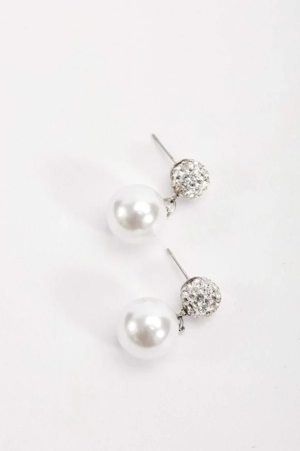 Silver Pearl Earrings