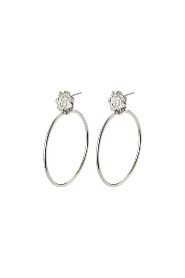 Silver Plated Hoop Earrings