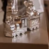Silver Train Money Box Tooth & Curl