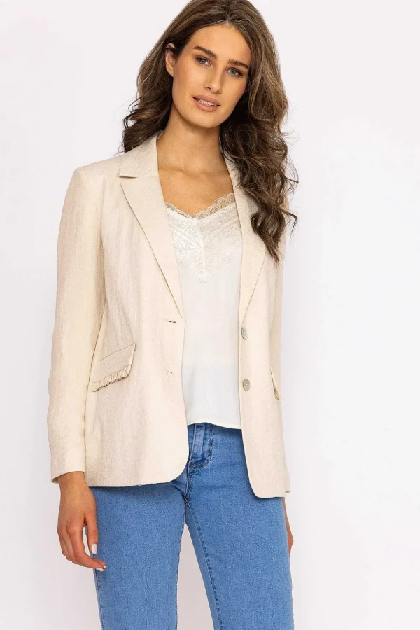 Simana Classic Blazer In Cream