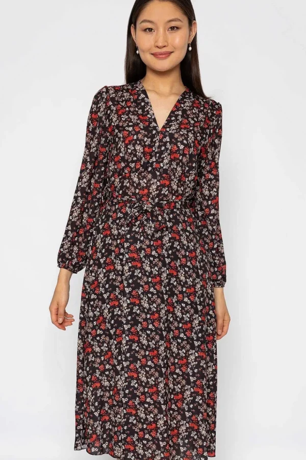 Sinead Midi Dress In Black