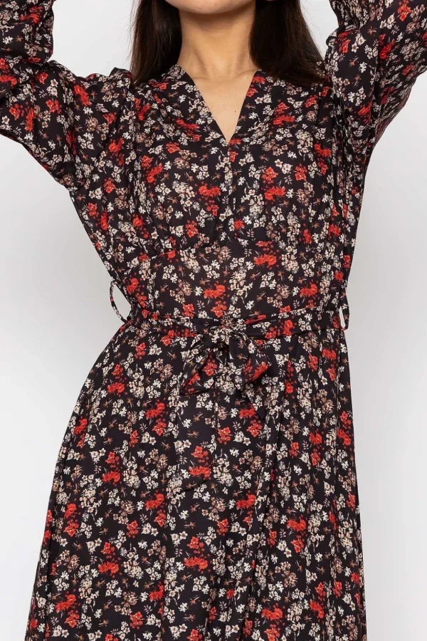 Sinead Midi Dress In Black
