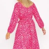 Sinead Midi Dress In Pink