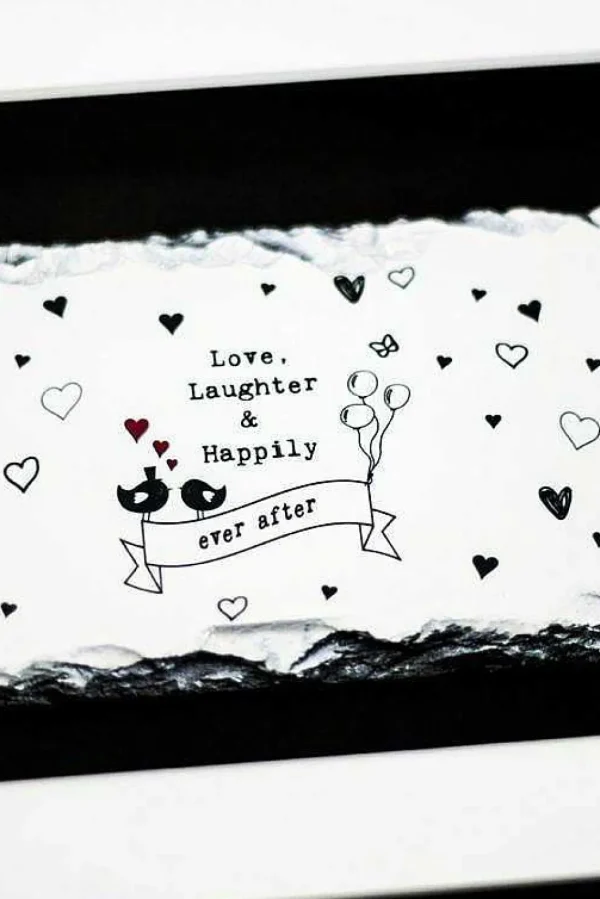 Slatecraft Art - Love, Laugher & Happily Ever After