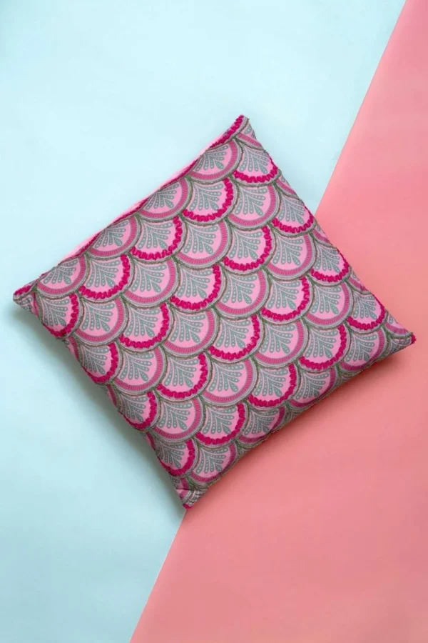 Sloane Pink Printed Cushion