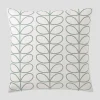 Small Linear Stem Duck Egg 50X50Cm Cushion