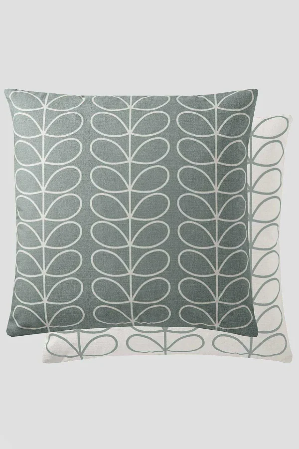 Small Linear Stem Duck Egg 50X50Cm Cushion