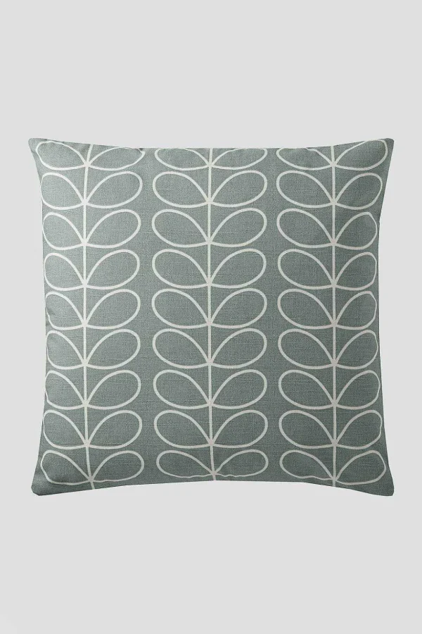 Small Linear Stem Duck Egg 50X50Cm Cushion