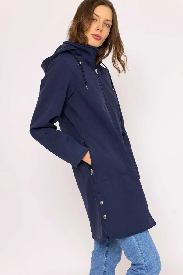 Soft Shell Jacket In Navy