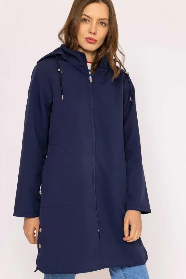 Soft Shell Jacket In Navy