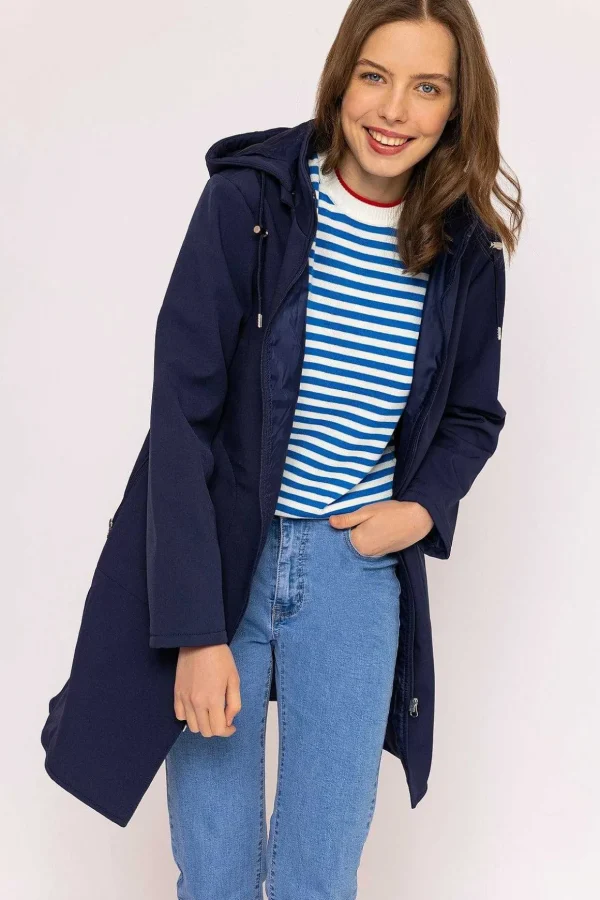 Soft Shell Jacket In Navy