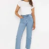 Solange Straight Denim Jean