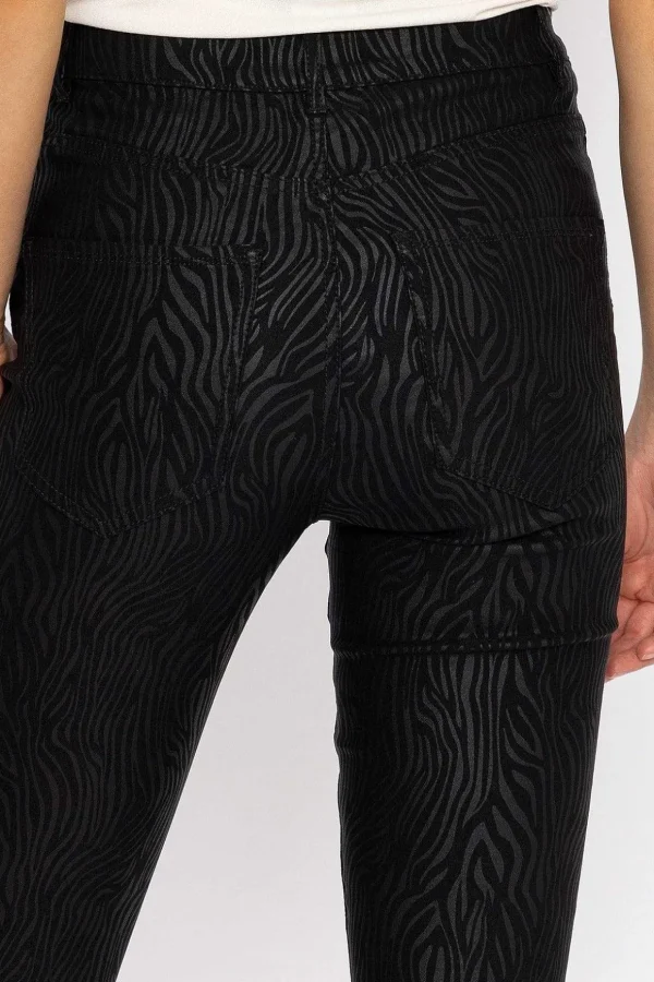 Sophia Skinny Coated Pants In Black 30\\
