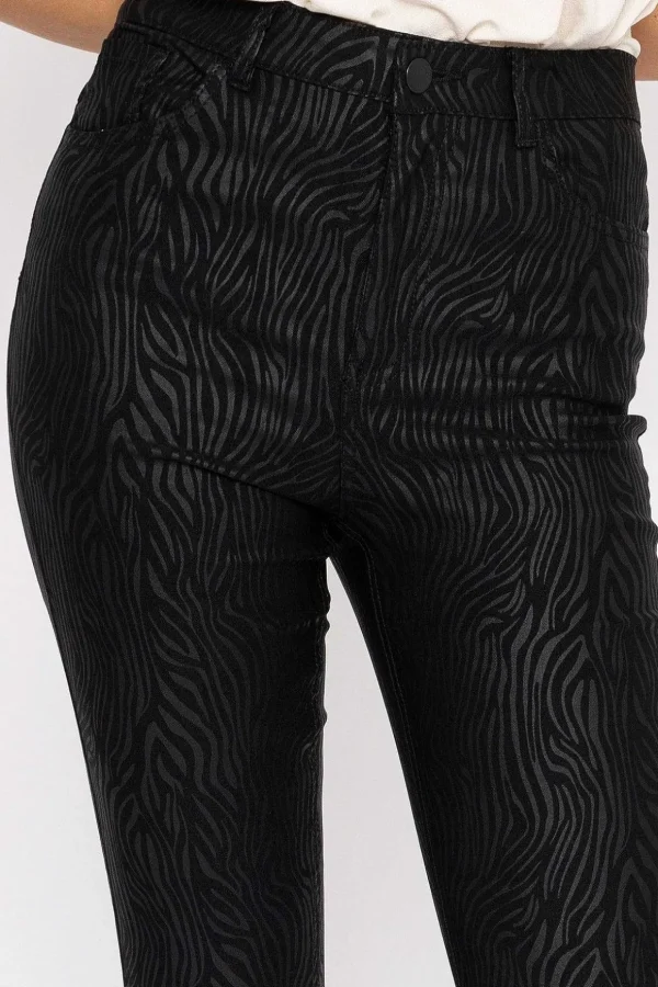 Sophia Skinny Coated Pants In Black 30\\
