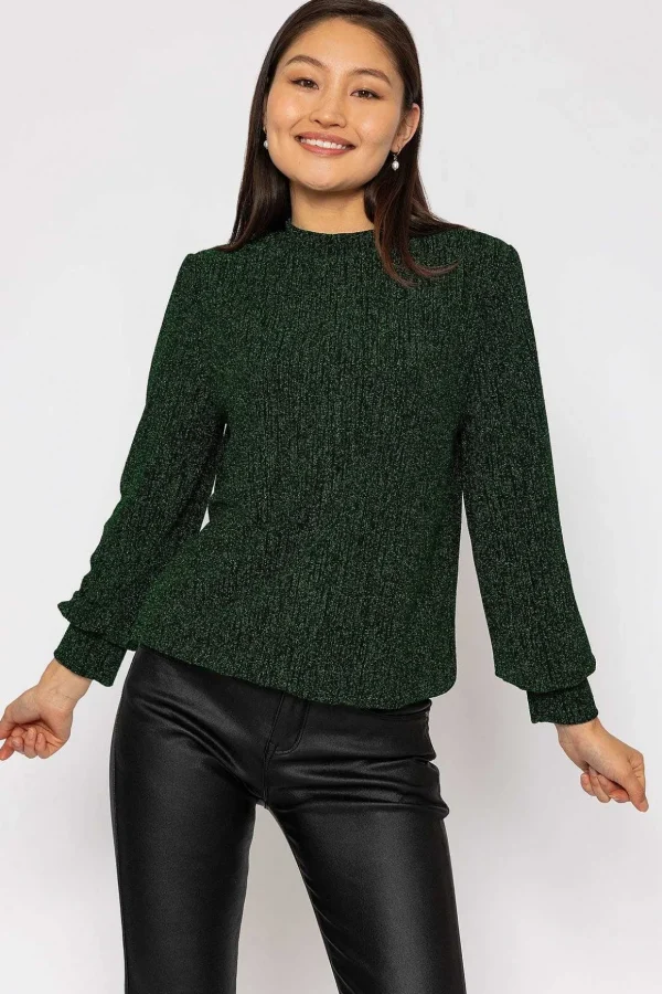 Sparkle Top In Green