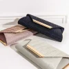 Sparkly Envelope Clutch In Silver