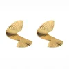 Spiral Gold Hoops