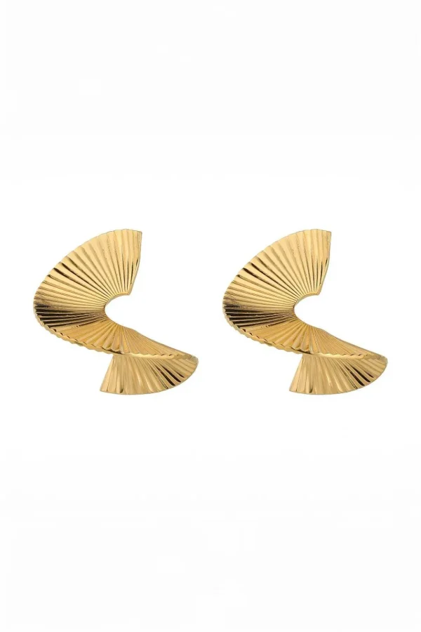 Spiral Gold Hoops