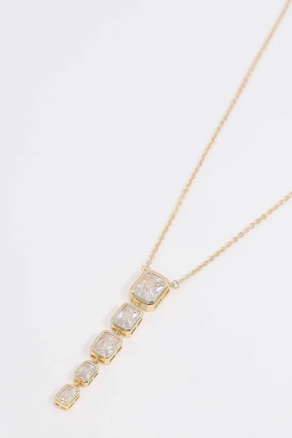 Square Drop Necklace