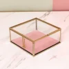 Square Glass Lidded Jewellery Box