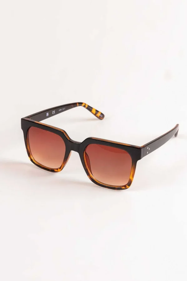 Square Tortoise Shell Sunglasses