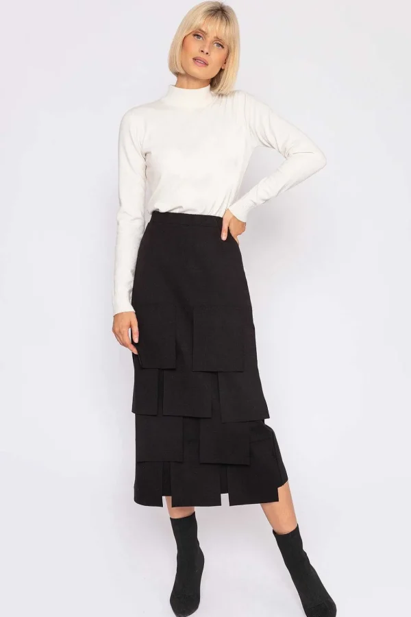 Squares Skirt In Black