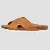 Stina Leather Sandals In Camel