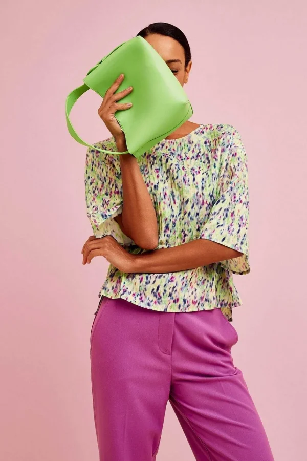 Storm Blouse In Green Print