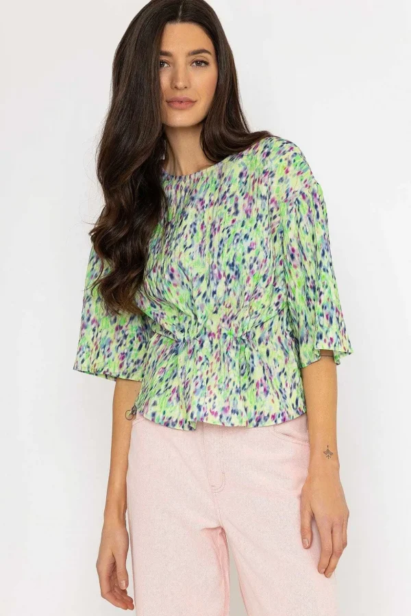 Storm Blouse In Green Print