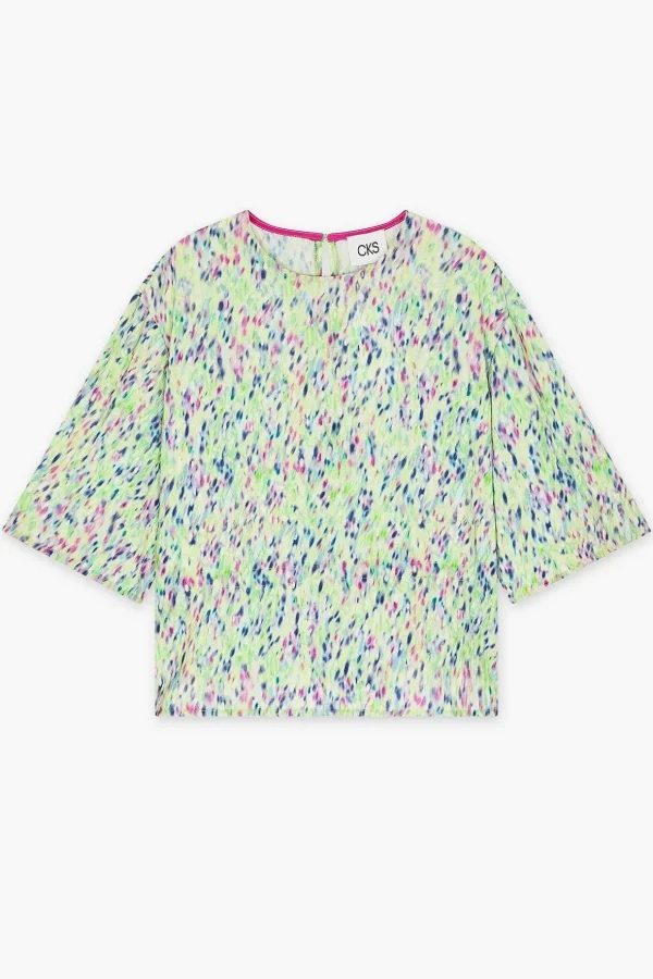 Storm Blouse In Green Print