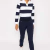 Straight Leg Bengaline Pant In Navy